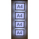 Espositore luminoso LED formato A4 modello Tablet per agenzie immobiliari