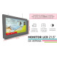 monitor lcd 21.5" da vetrina per agenzia immobiliare
