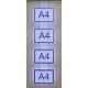 Espositore luminoso LED formato A4 modello Cristal per agenzie immobiliari